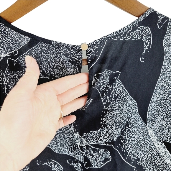 ❤️ The Limited black-and-white leopard print top size small - Picture 3 of 9